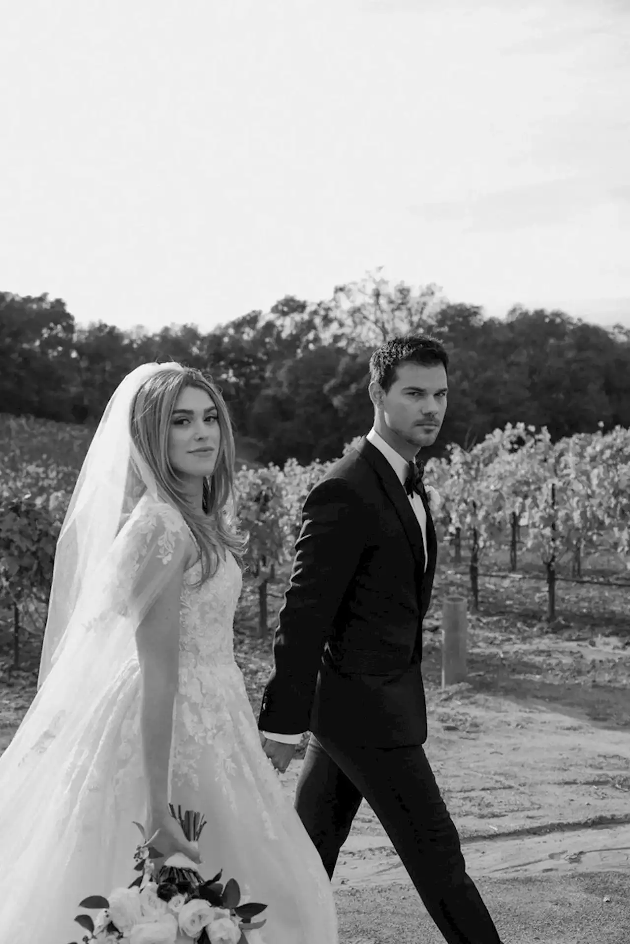 Taylor Lautner and Taylor Dome Married at Sunset on a Vineyard Estate in California