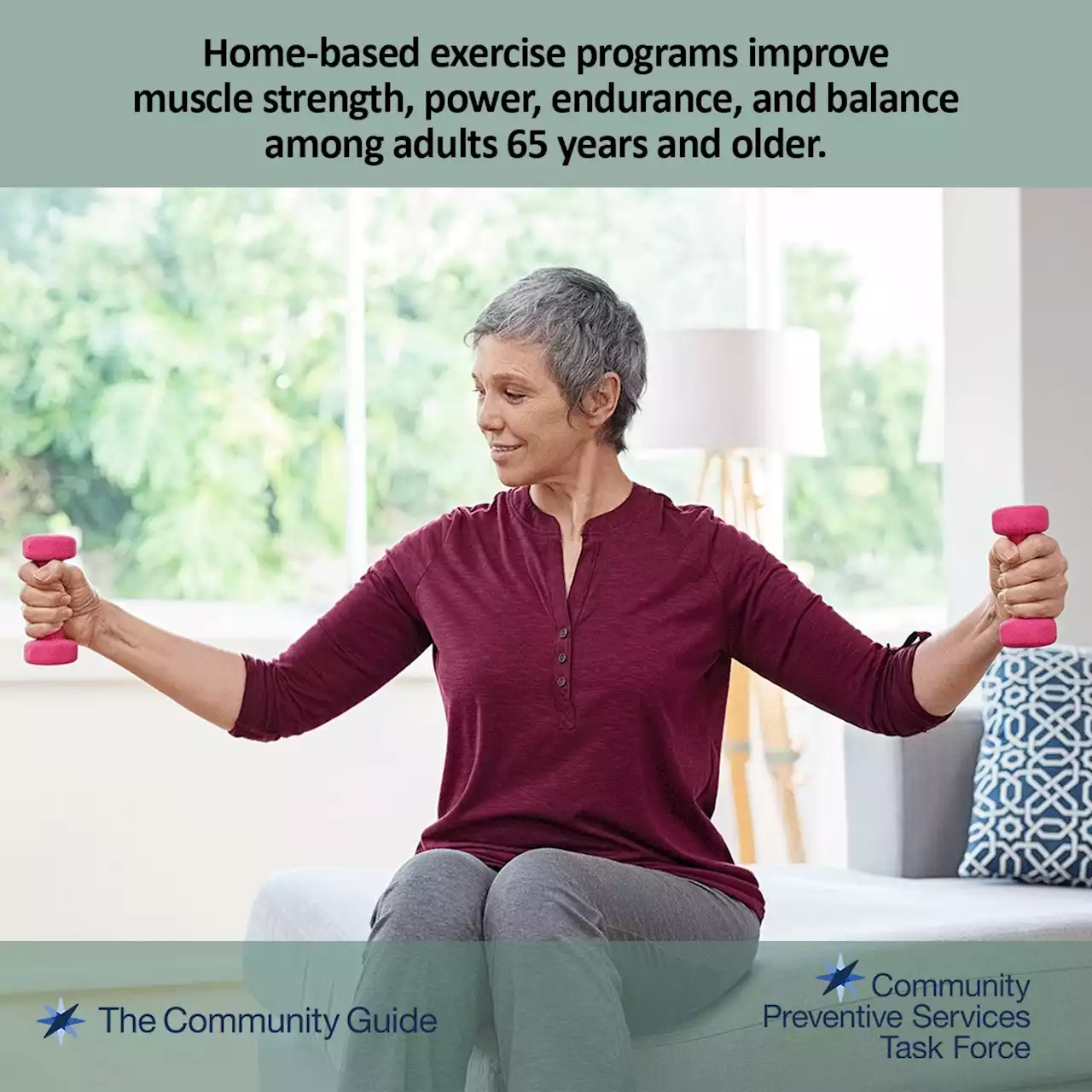 CPSTF Recommends Home-based Exercise Interventions for Adults 65+