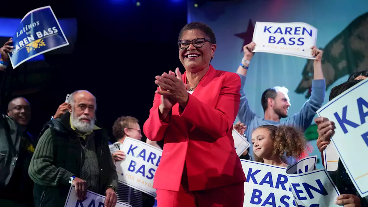 Karen Bass addresses Los Angeles for the 1st time as mayor-elect