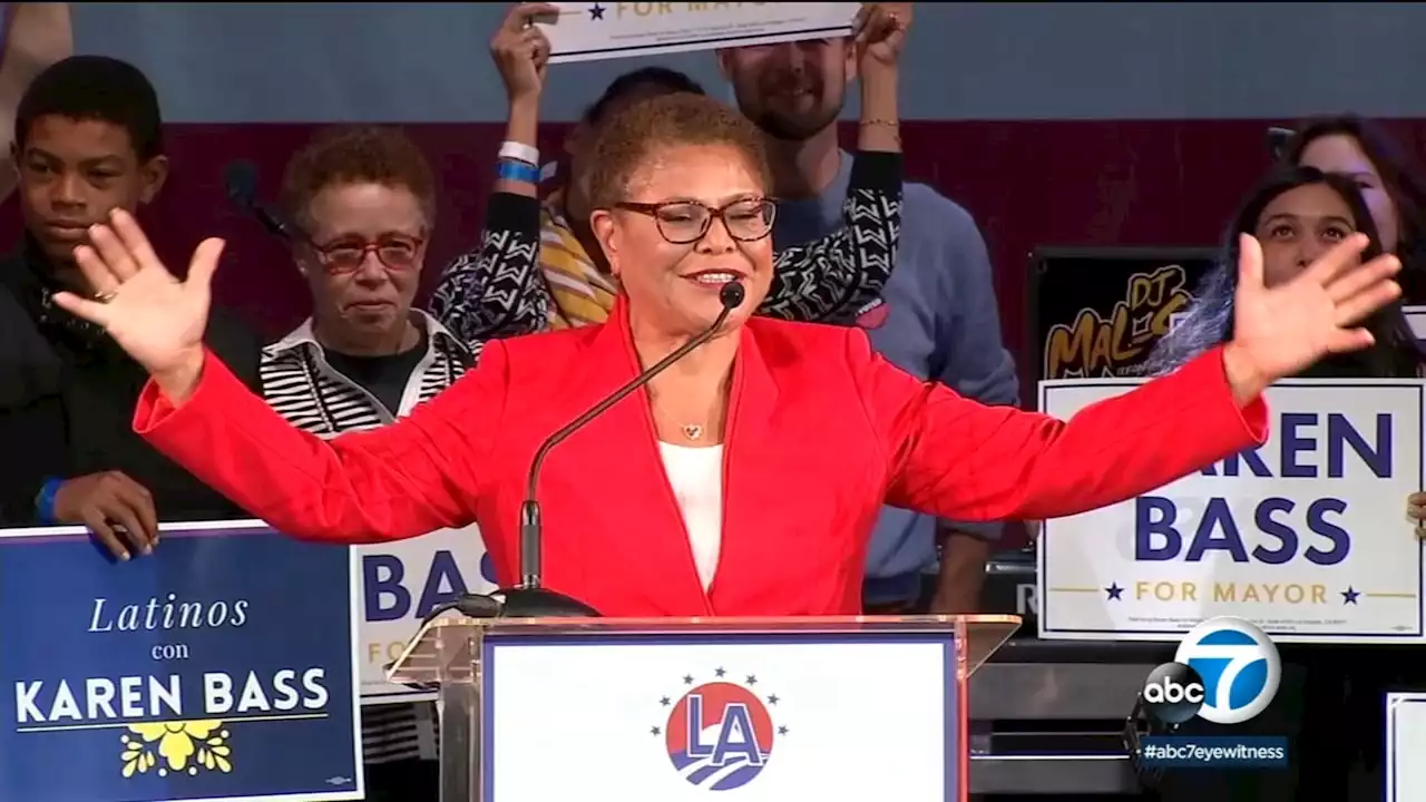 Karen Bass to address Los Angeles for the 1st time as mayor-elect