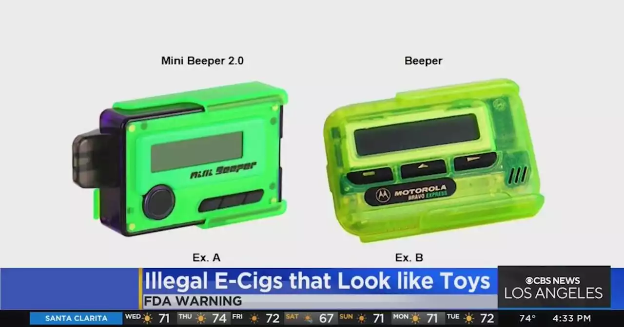 FDA issues warnings over e-cigarettes resembling toys, food