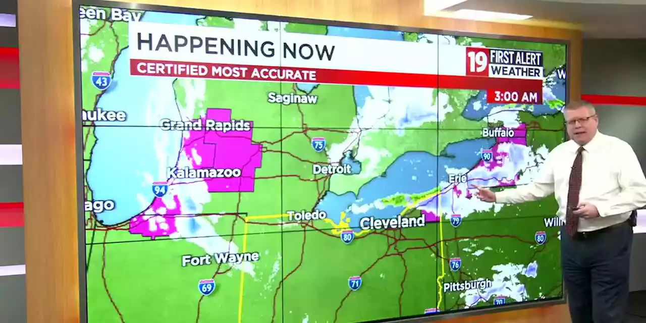 Heavy lake effect snow impacts Northeast Ohio on Thursday morning (19 First Alert Weather Day)