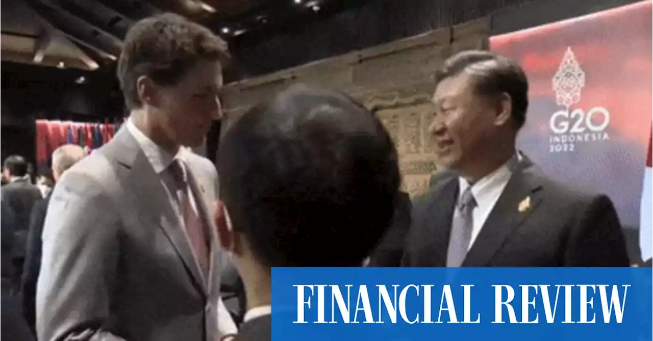 Xi scolds Trudeau at G20 over media leaks