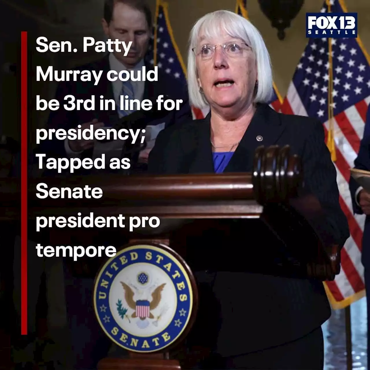 Sen. Patty Murray could be 3rd in line for presidency, tapped as Senate president pro tempore