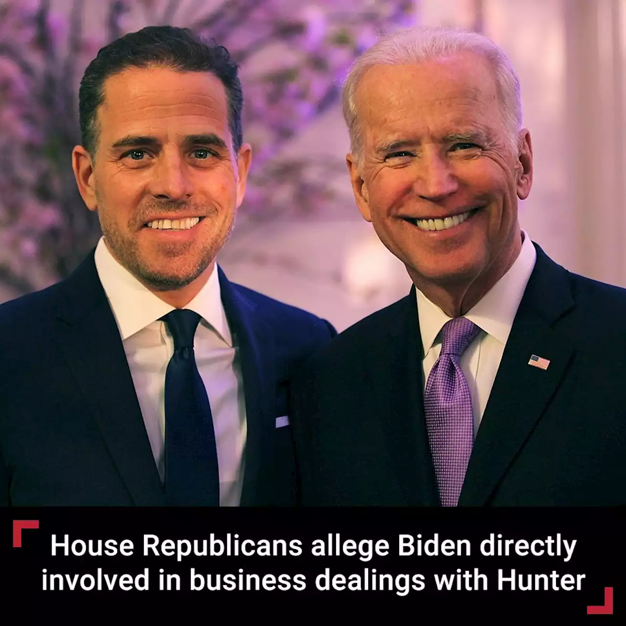 House Republicans allege Biden directly involved in business dealings with son Hunter Biden