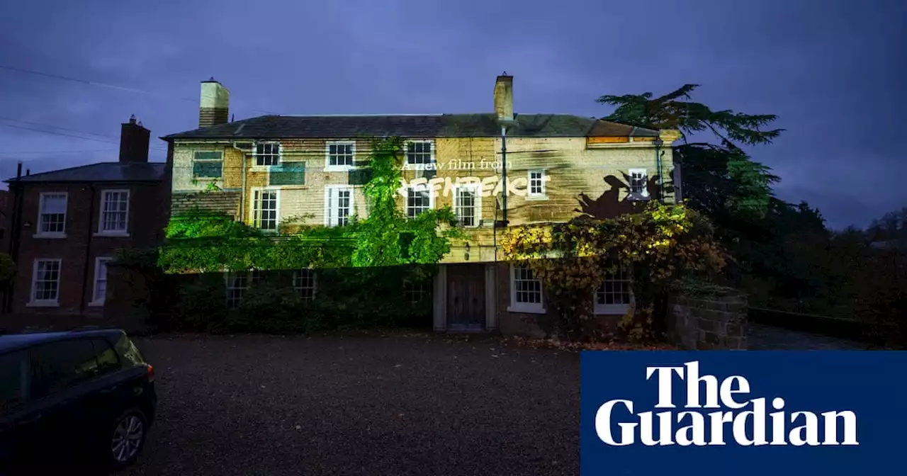Green activists project fuel poverty images on to Rishi Sunak’s house