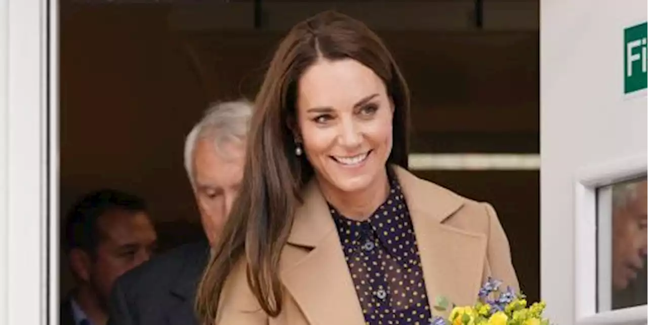 Kate Middleton Is Lovely in a Semi-Sheer Polka Dot Dress While Supporting Ukraine