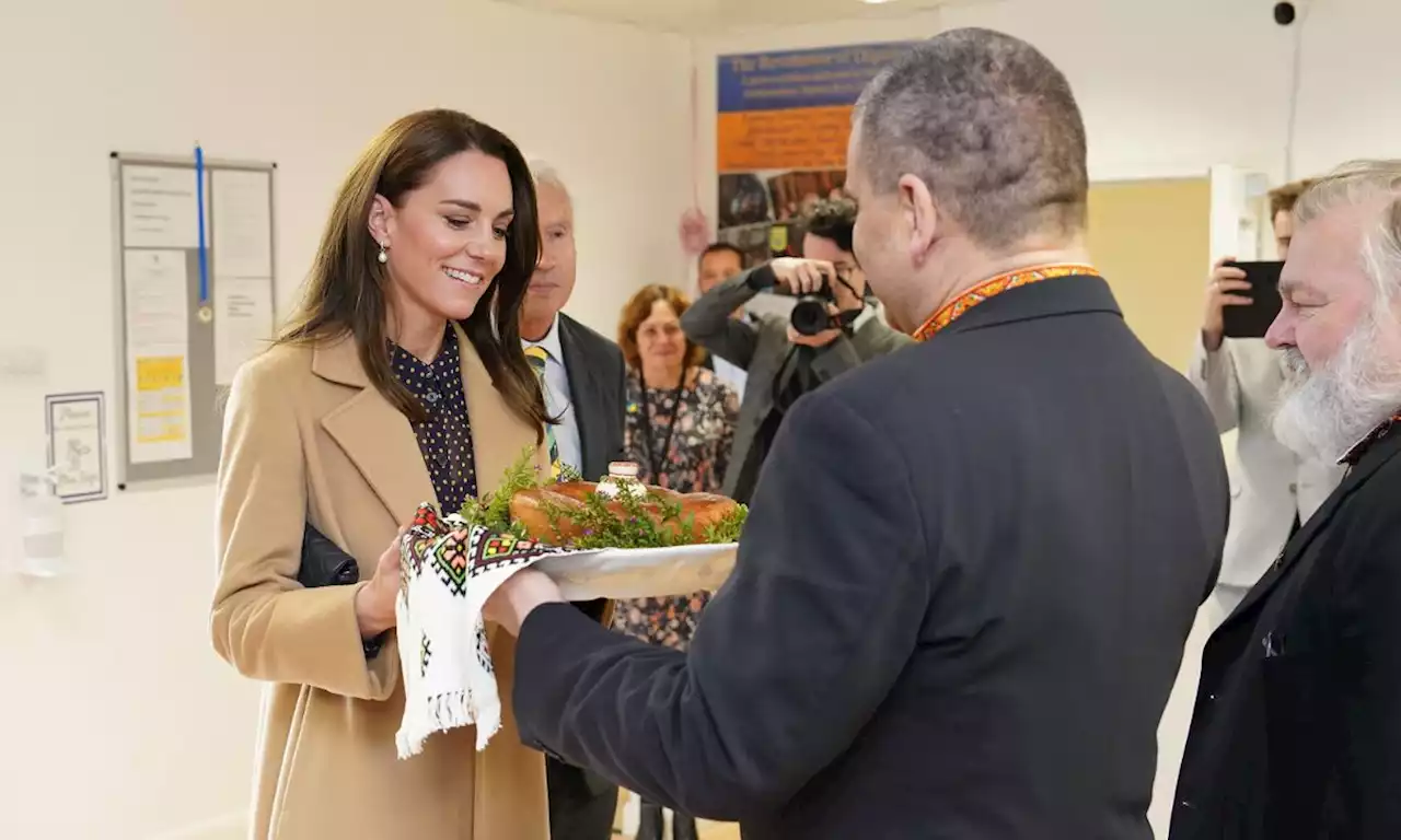 Kate Middleton pays tribute to Ukraine in blue and yellow polka dot dress which you can now borrow