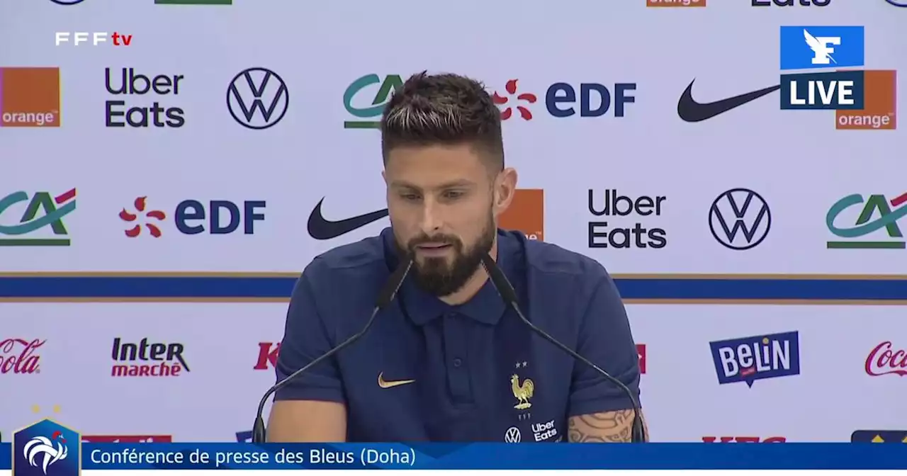 «On veut ramener la coupe à la maison»: Giroud (très) ambitieux avec les Bleus au Qatar