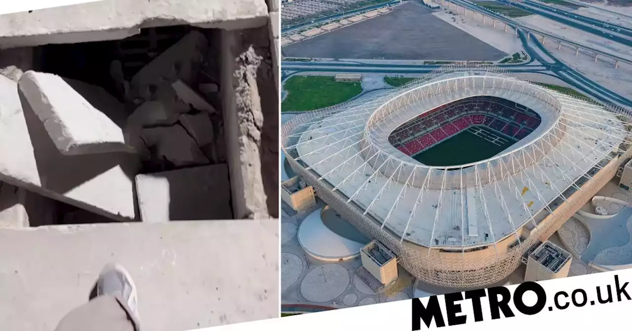 Hole spotted outside Qatar World Cup stadium that will hold final match