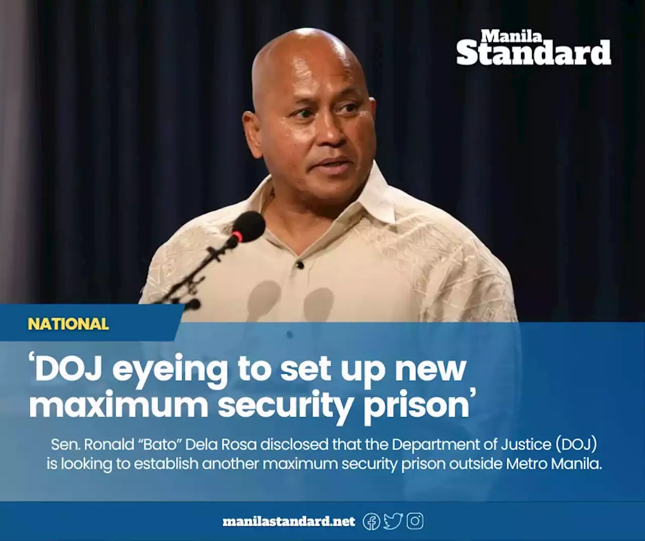 ‘DOJ eyeing to set up new maximum security prison’