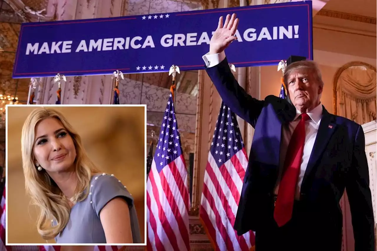 Ivanka Trump skips Donald Trump’s 2024 campaign announcement, says she’s done with politics