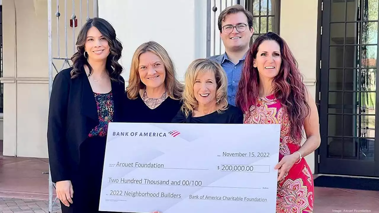 Arouet Foundation gets Bank of America grant - Phoenix Business Journal