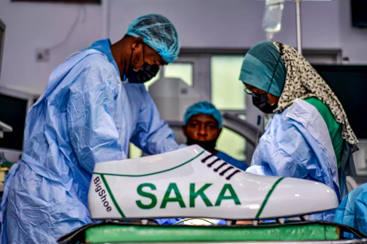 Arsenal star Saka pays for 120 Nigerian children to have life-changing surgery