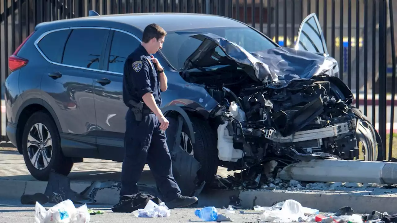 Driver arrested in crash into L.A. County sheriff's recruits - Autoblog