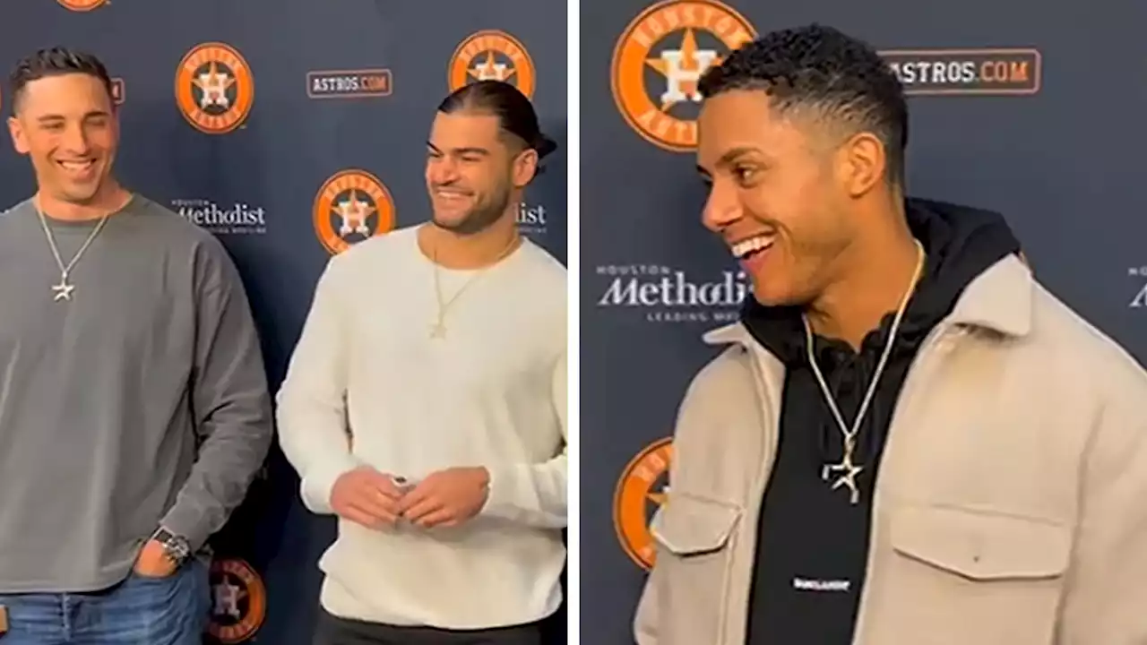 Houston Astros Gifted Team Logo Diamond Pendants After World Series Win