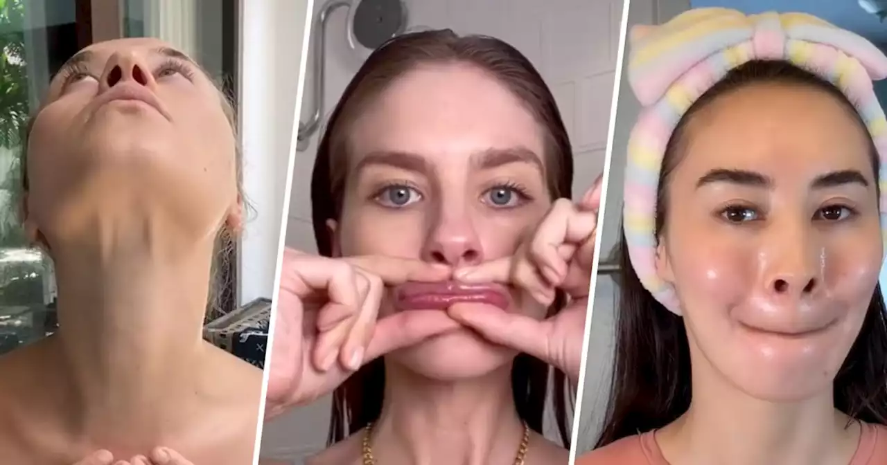 No, those viral face exercises can’t change your face shape, experts say