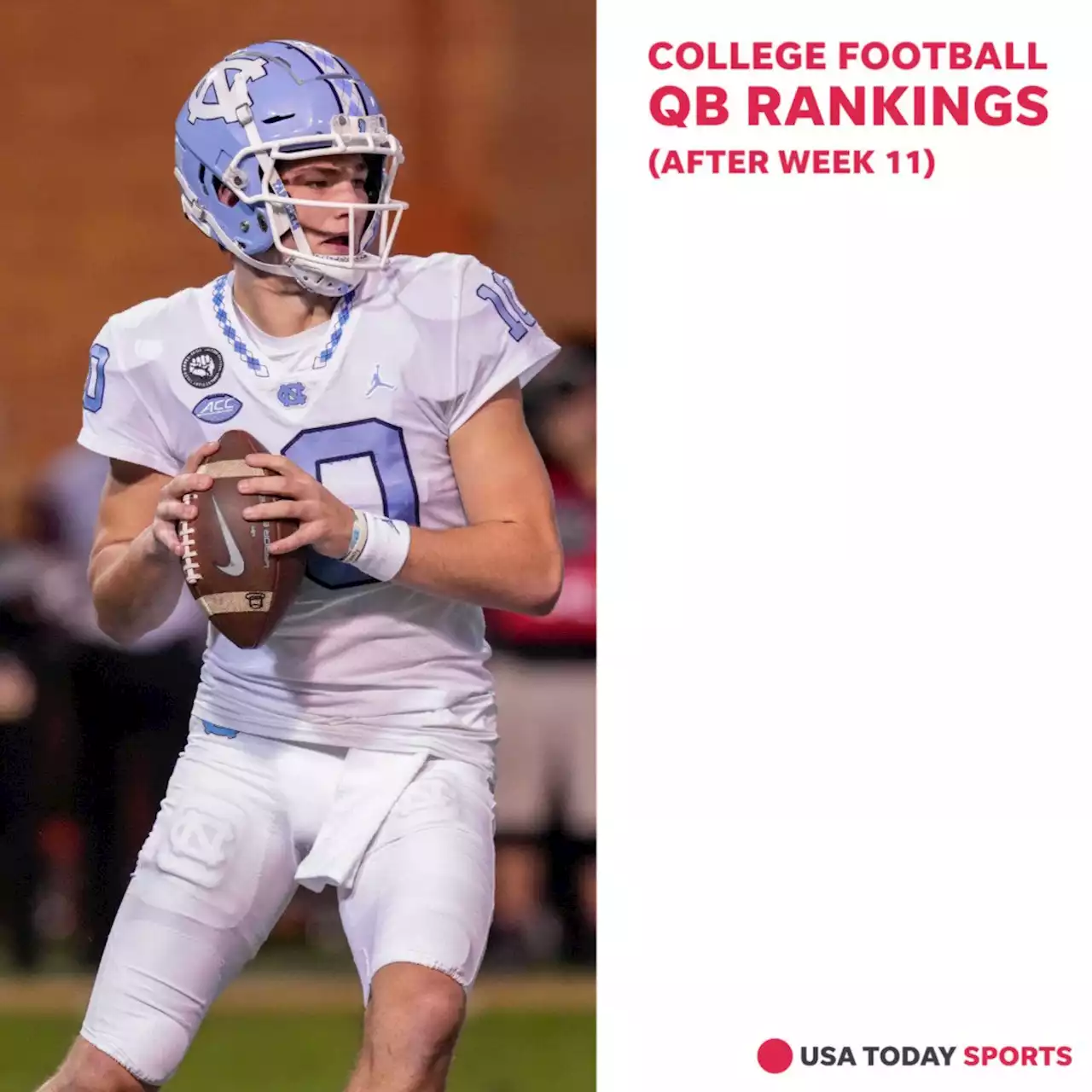 North Carolina's Drake Maye rising fast in college football quarterback rankings