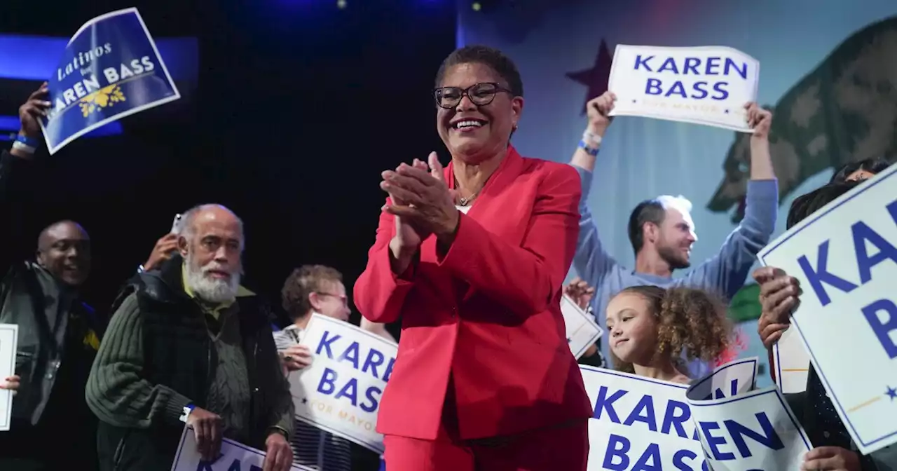 LA elects US Rep Karen Bass mayor, first Black woman in post