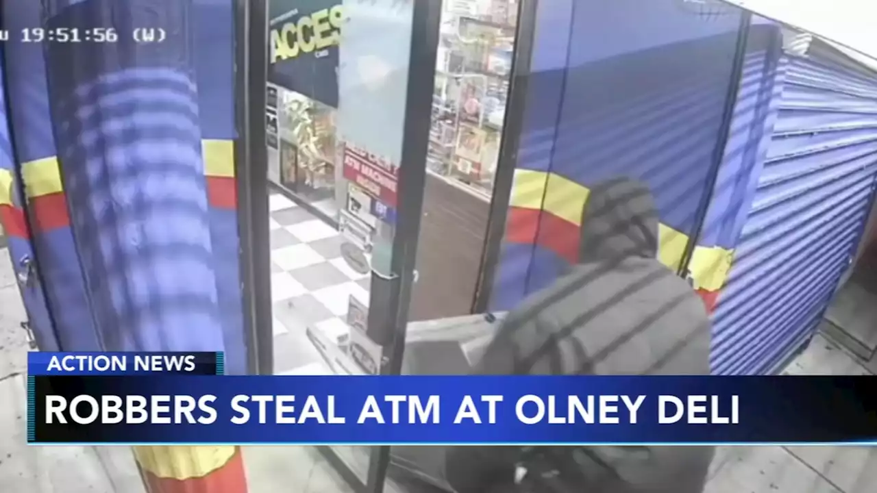 Caught on Video: Thieves seen dragging ATM out of Philadelphia deli