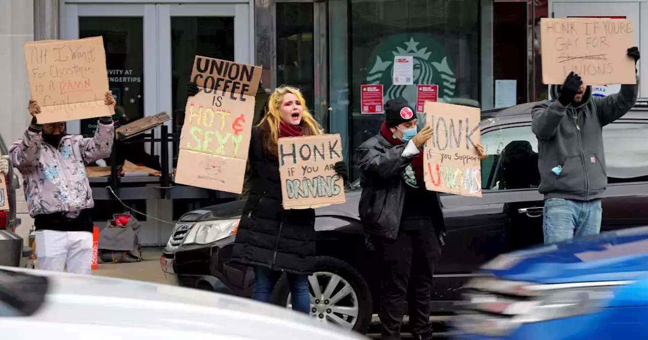 Starbucks workers walk off the job at more than 100 U.S. stores