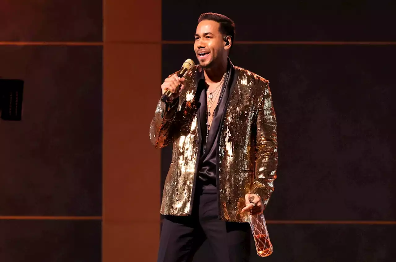 Romeo Santos Drinks His Sorrows Away During 2022 Latin Grammys Performance