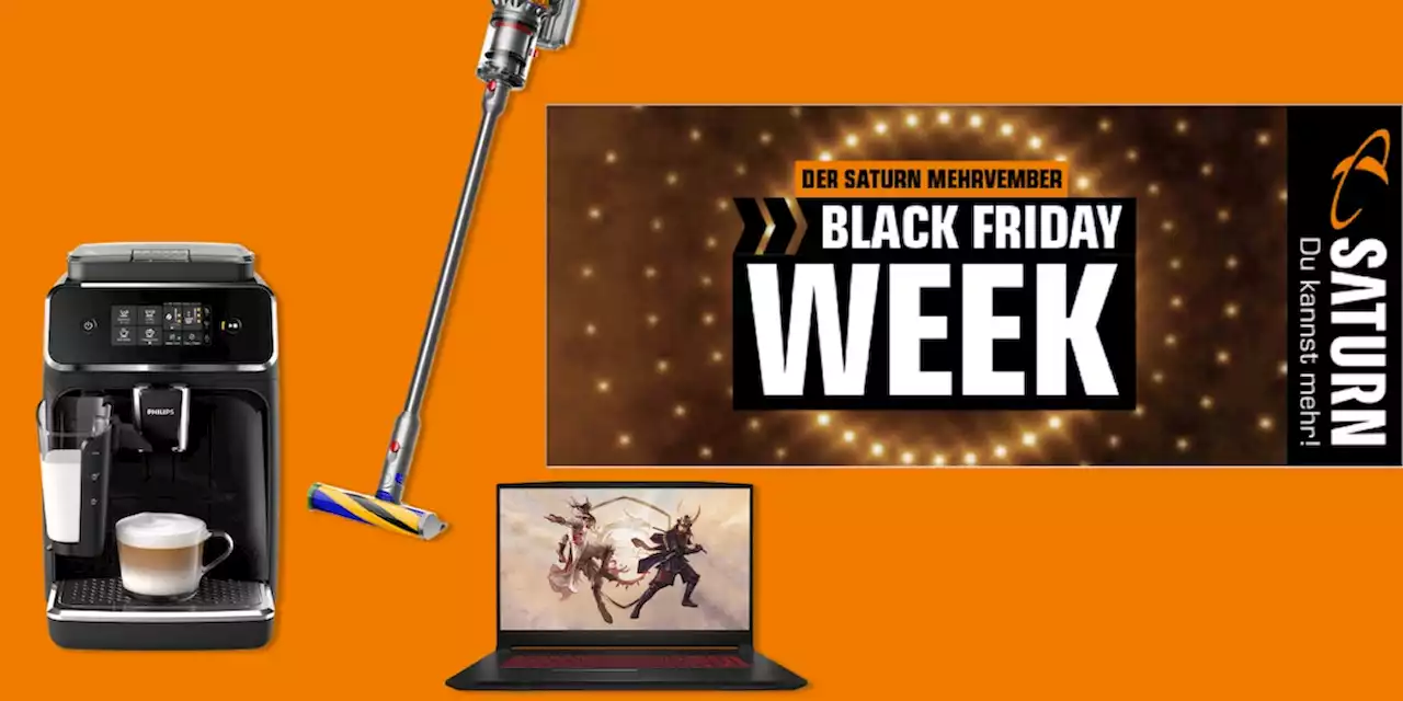 Saturn Deals rund um Haushalt, Tablets und Gaming zur Black Frida Week sichern