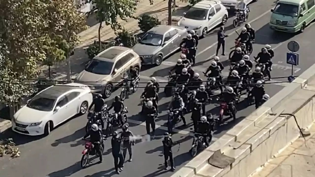 Iranian police open fire on protesters, video shows