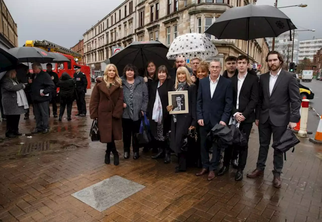 Family ‘in tears’ as plaque unveiled for Glasgow firefighter who died during rescue