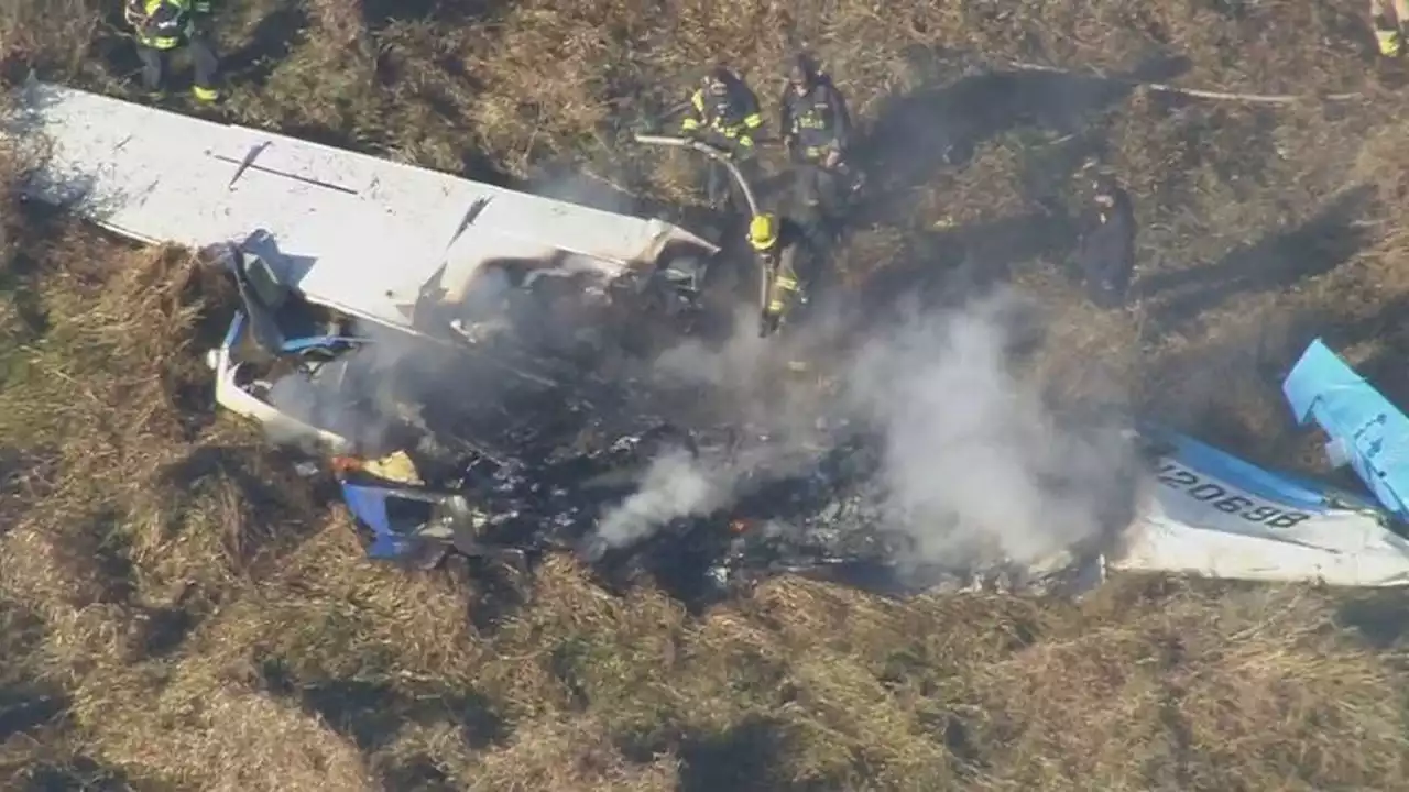 Plane crashes, catches fire in field near Snohomish