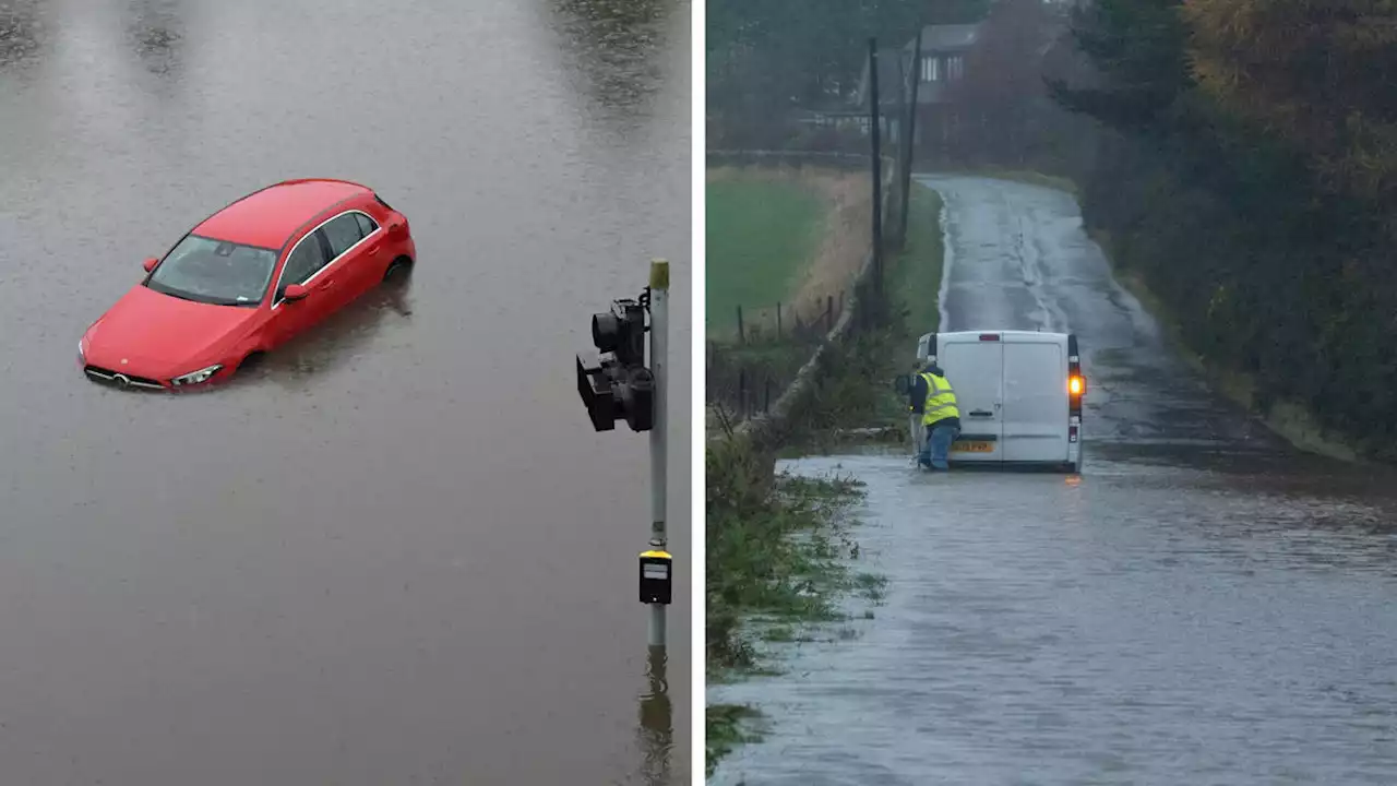 Desperate search as person 'swept away' in river during torrential rain and heavy flooding in Scotland