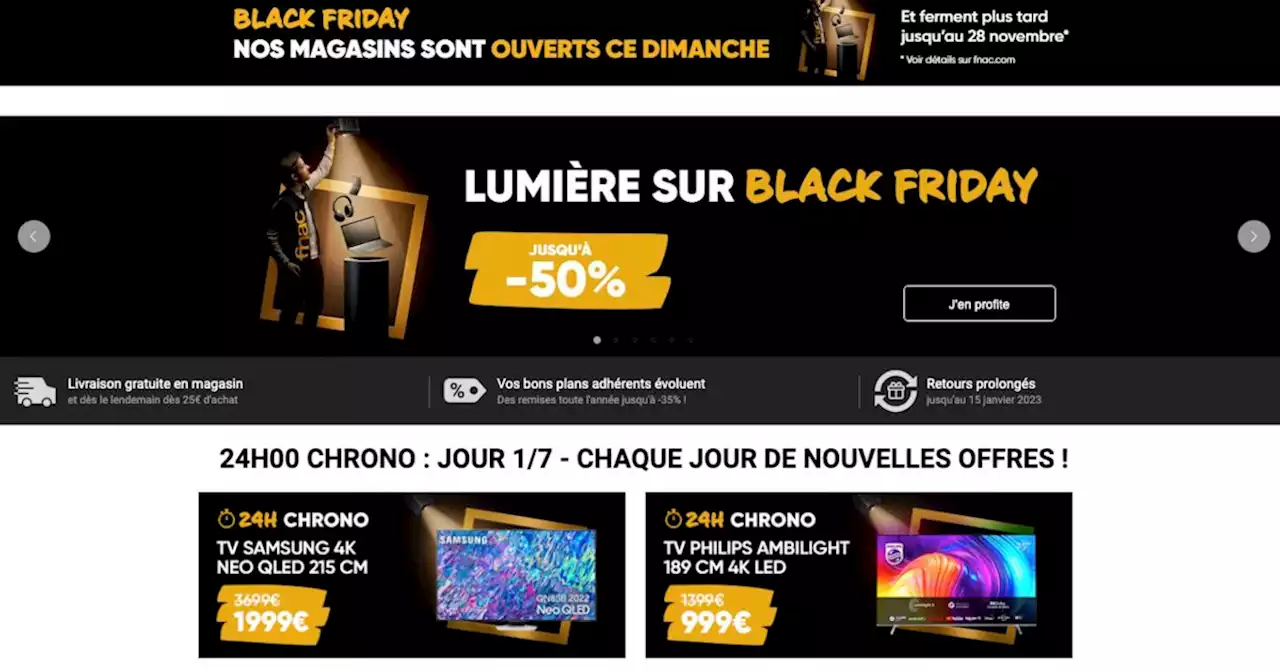 Black Friday 2022 – Fnac Darty dégaine à son tour ses premières promos