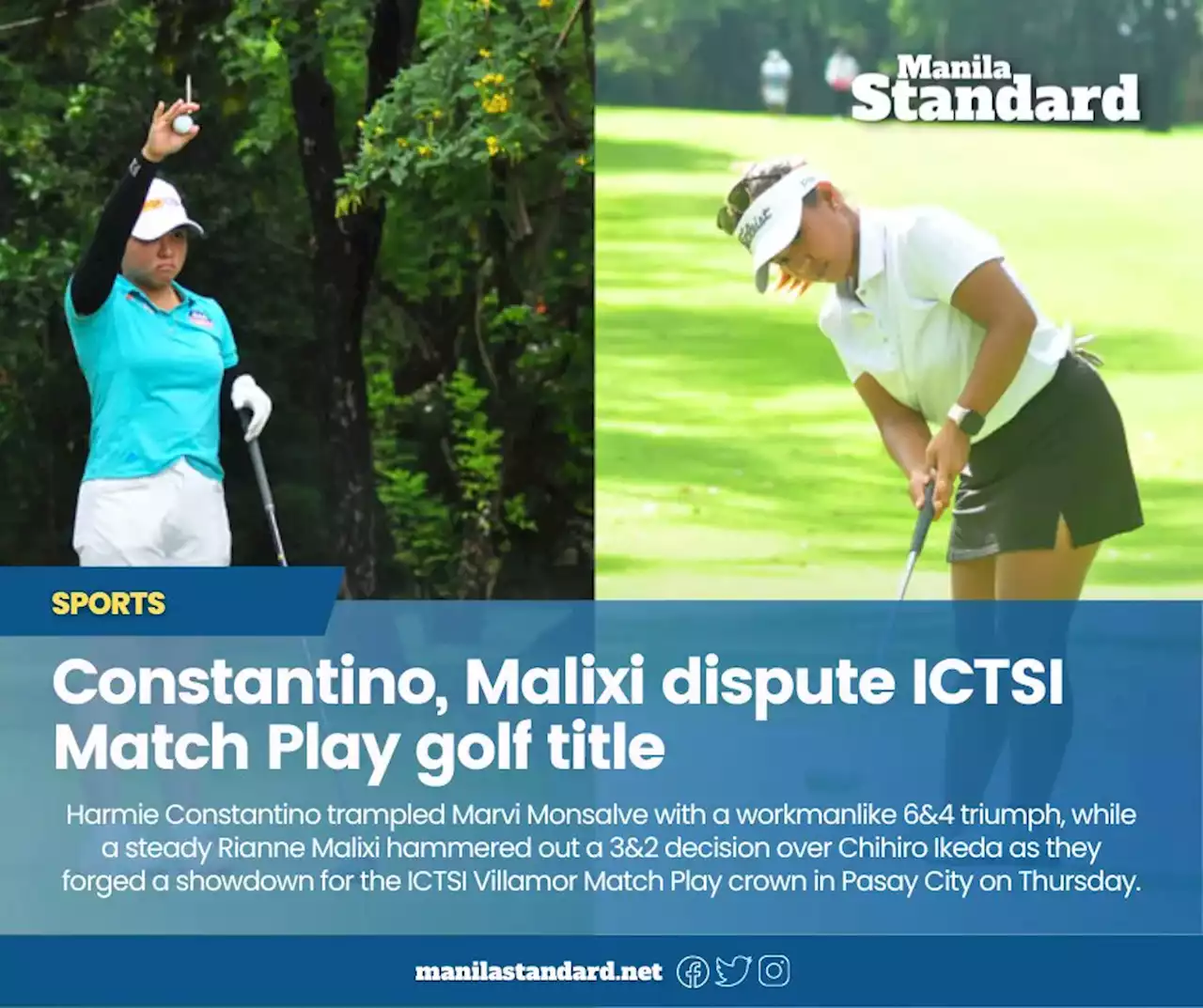 Constantino, Malixi dispute ICTSI Match Play golf title