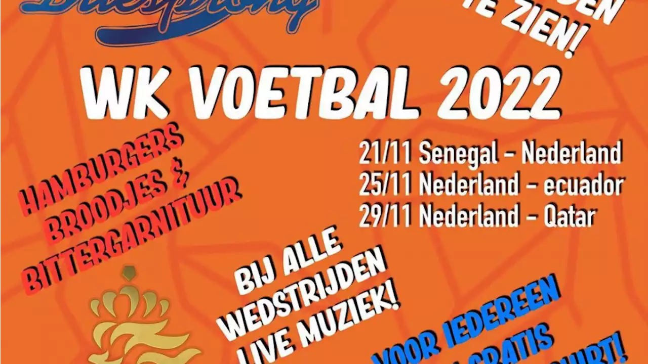 Alleen in Landsmeer maken ze er in de cafés een echt Oranjefeestje van het WK