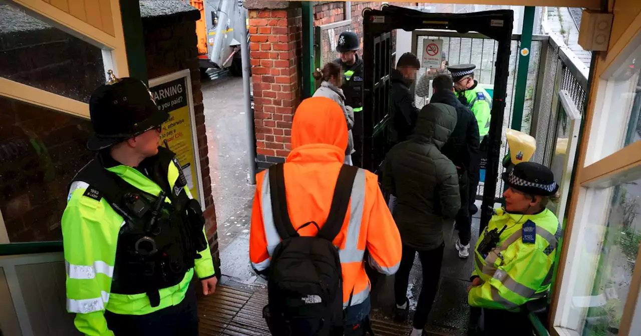 Knife found in train station as man arrested in police operation