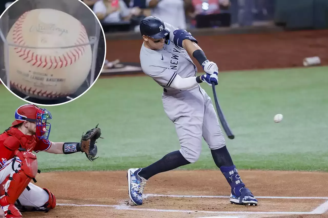 Talkin' Yanks on X: Aaron Judge's 62nd home run ball will go to auction  after the fan turned down a $3 million offer for it   / X