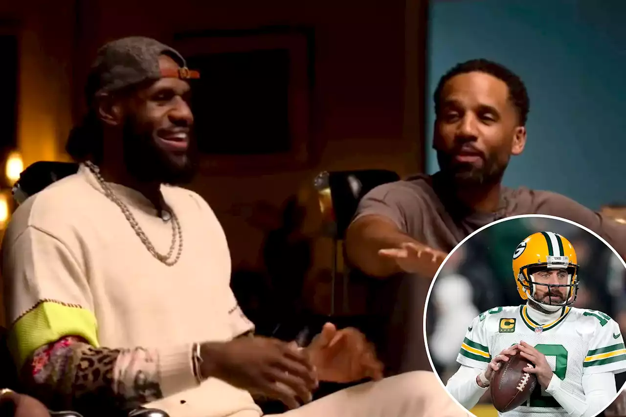 LeBron James’ ironic Aaron Rodgers worry gets thrown back at him on broadcast