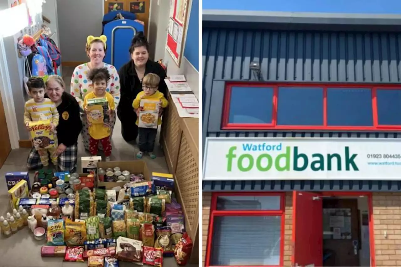 'Amazing parents' at nursery donate to Watford Food Bank