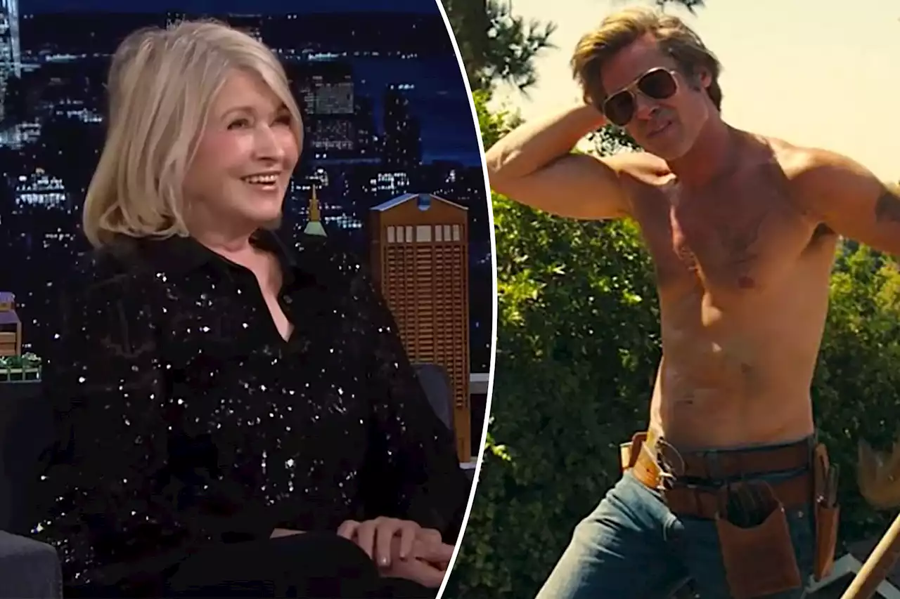 Martha Stewart reveals crush on ‘very handsome young boy’ Brad Pitt: I ‘melt’