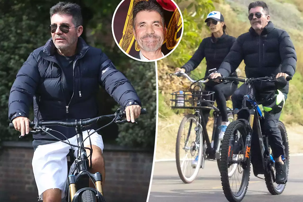 Simon Cowell still rides electric bike without helmet after multiple accidents