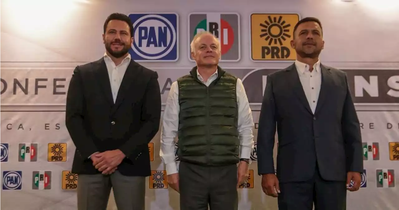 PRI PAN y PRD irán alianza en a gubernatura del Edomex