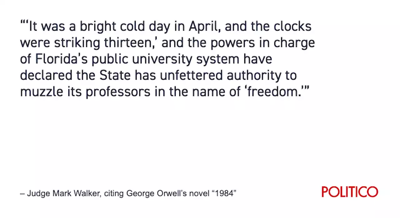 ‘Positively dystopian’: Florida judge blocks DeSantis’ anti-woke law for colleges