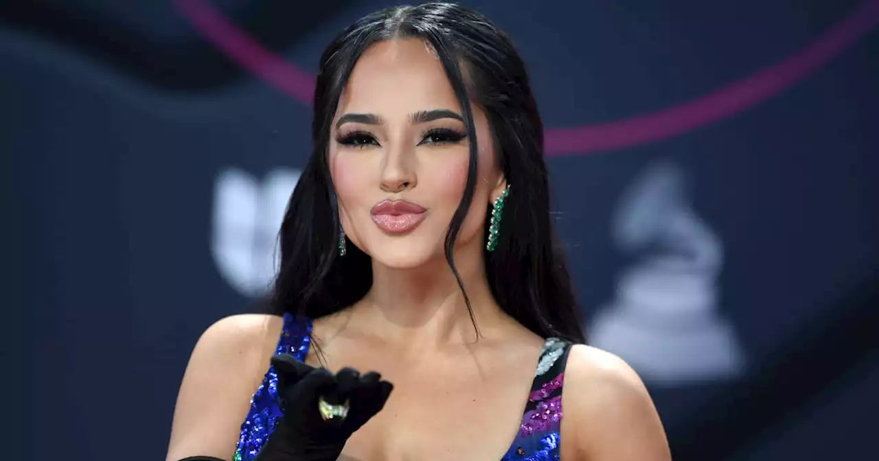 Becky G Brought the Drama to the Latin Grammys in a Colorful Sequined Gown