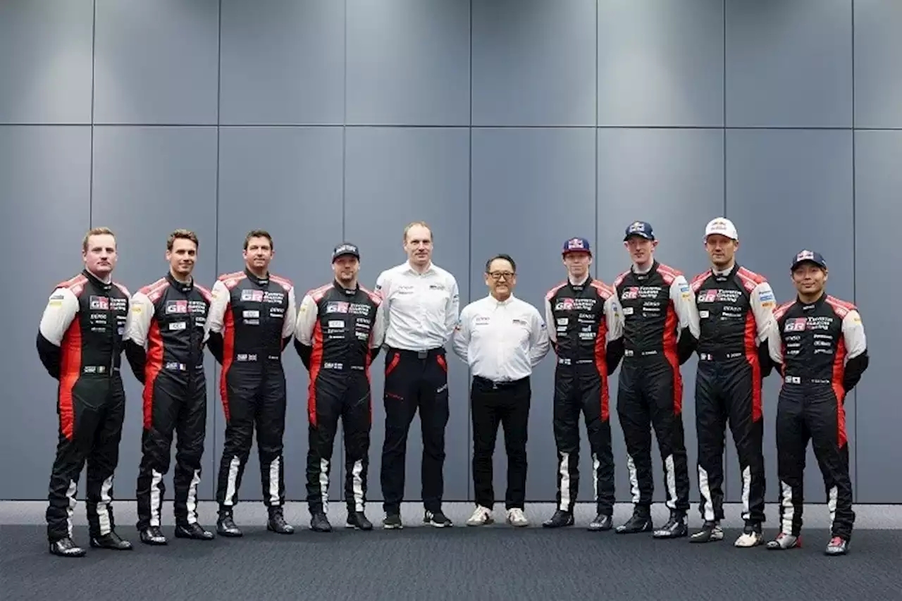 Toyota 2023 mit Rovanperä, Evans, Ogier und Katsuta