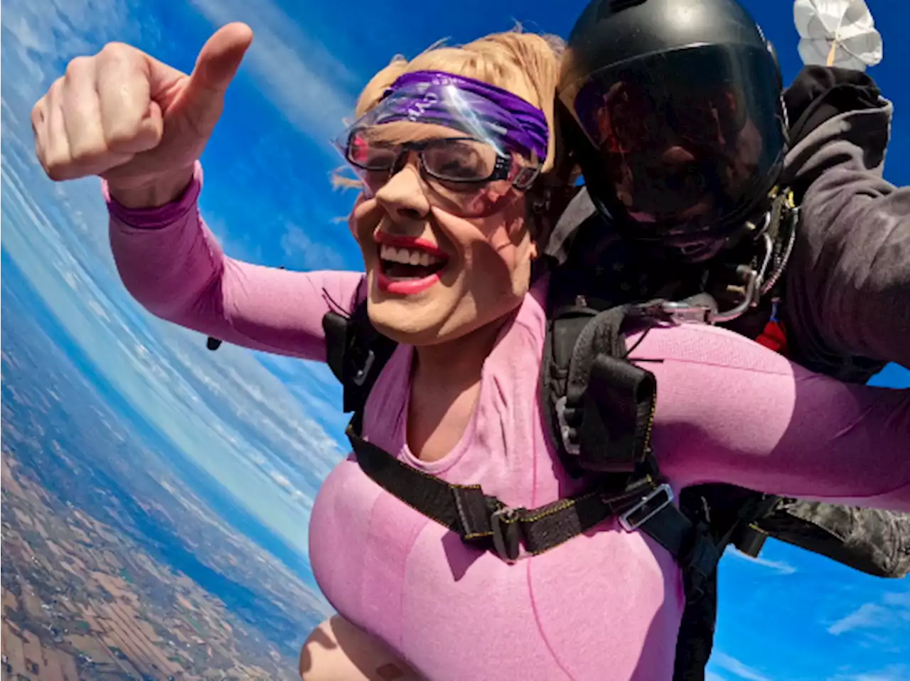 CAUGHT ON CAMERA: Oakville trans teacher goes skydiving?