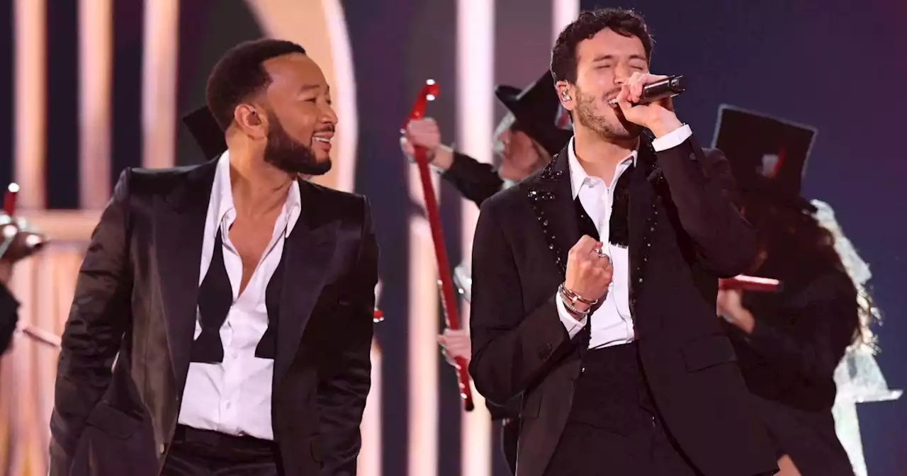 John Legend and Sebastián Yatra light up the 2022 Latin Grammys stage with ‘Tacones Rojos’