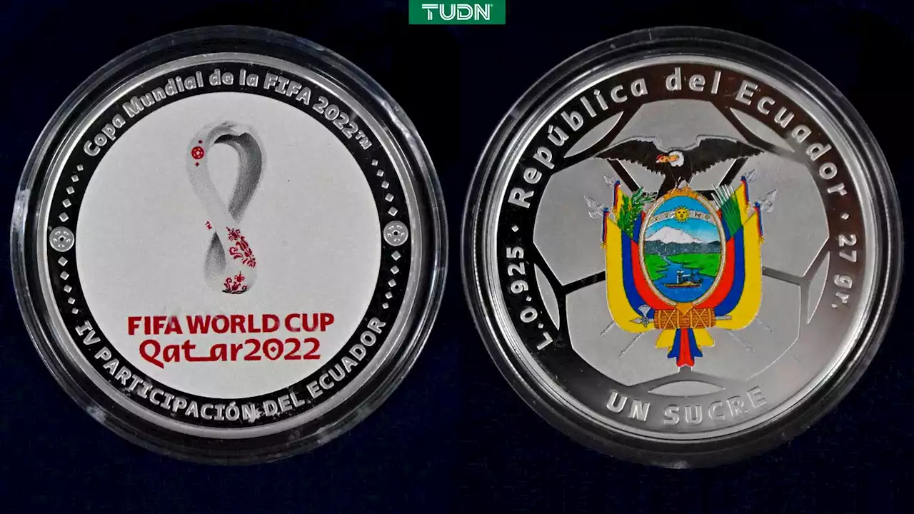 Ecuador presenta moneda conmemorativa de su participación en el Mundial Qatar 2022