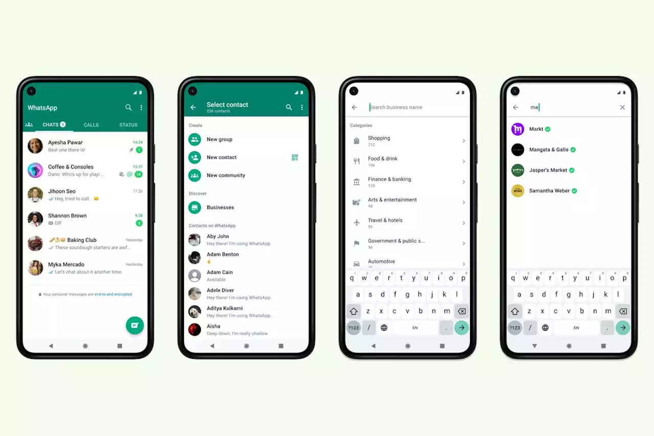 WhatsApp’s Yellow Pages-style business directory launches in five countries