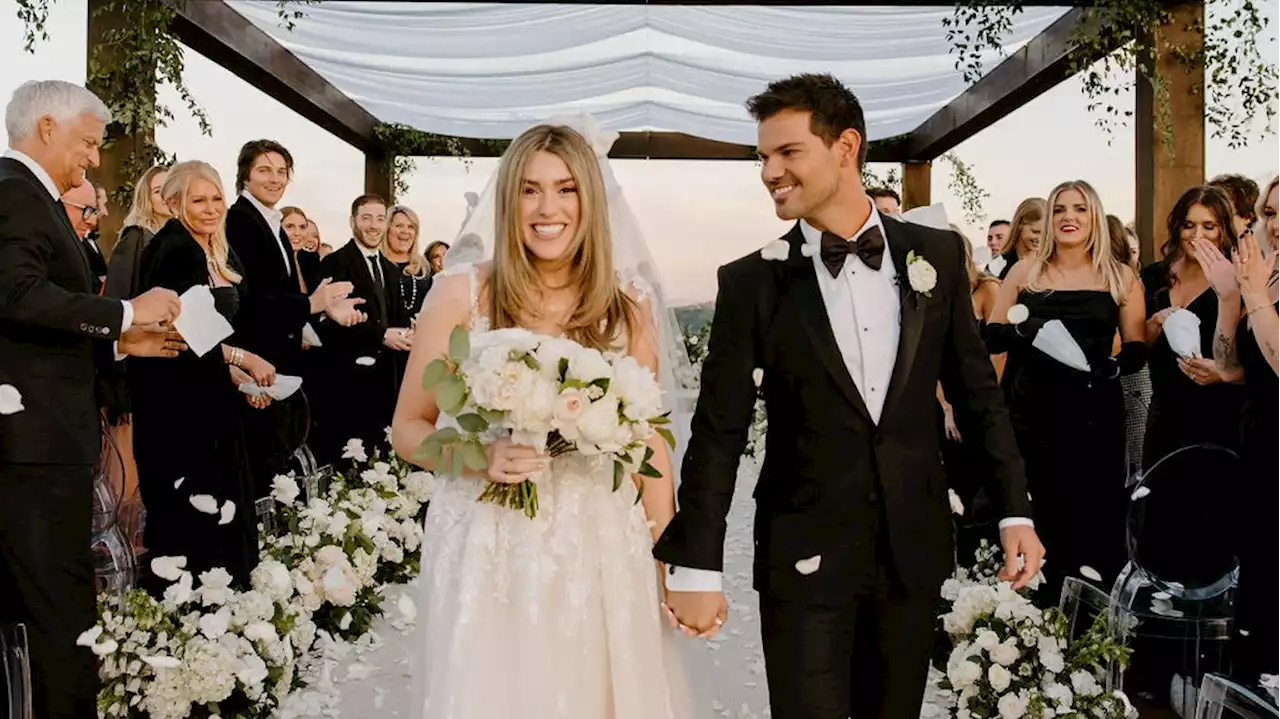 Toutes les photos du mariage de Taylor Lautner, l'acteur de Twilight qui vient de se marier en Californie