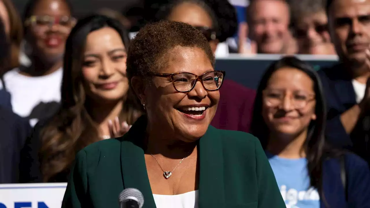 In ailing LA, Mayor-elect Karen Bass promises unity, change